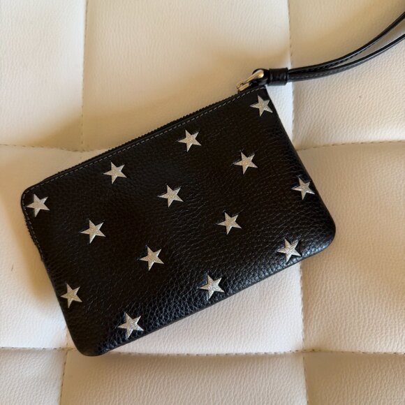 Coach Corner Zip Wristlet With Star Print - Picture 4 of 7